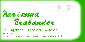 marianna brabander business card